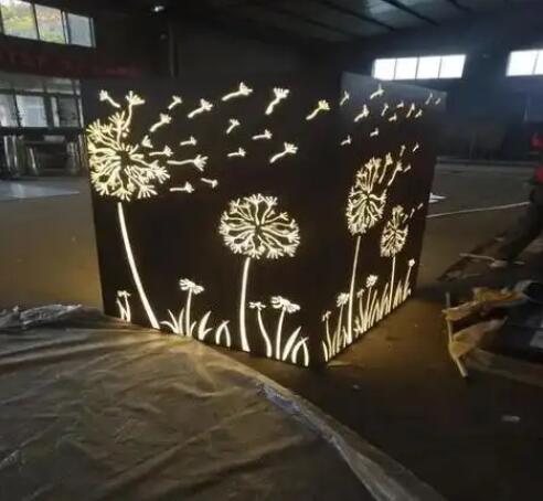 绥阳耐候钢灯箱